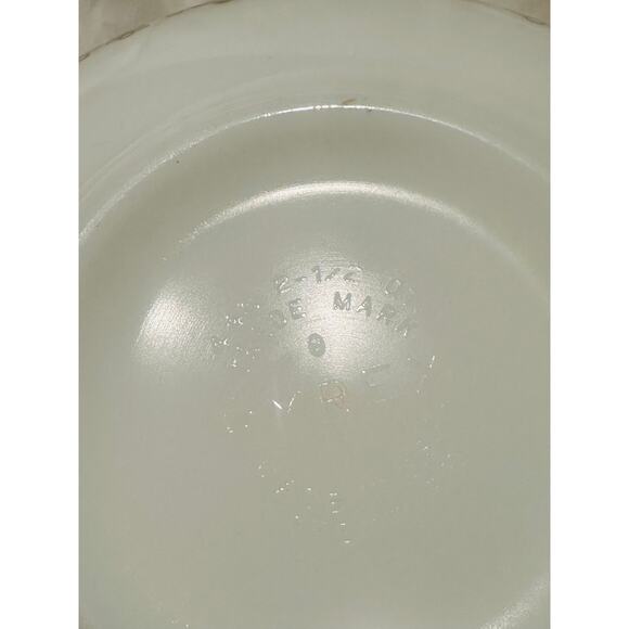 Pyrex #443 Mixing Bowl - Spring Blossom Crazy Daisy 2.5 Quart White & Green Vtg - Picture 6 of 7